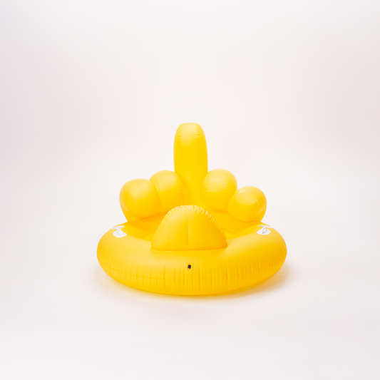 YELLOW MIDDLE FINGER FLOATY